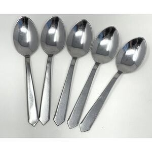 Maper-Inox Stainless Pointed Tip Handle Dinner Place Spoons 8” Set Of 5 MCM